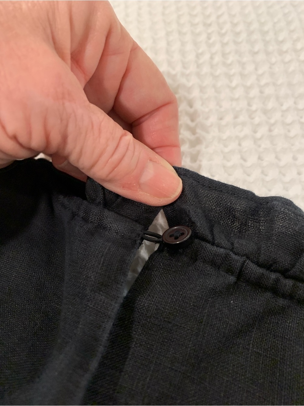 J Crew black linen shirt - Picture 5 of 5